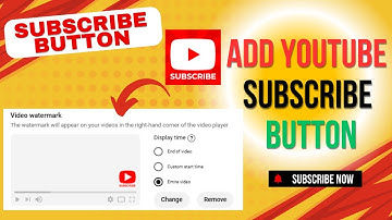 How to add a youtube subscribe button watermark to your videos