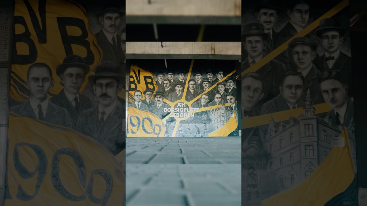 Eine Hommage an die Gründerväter des BVB – für immer verewigt in unserem Stadion. 💛
