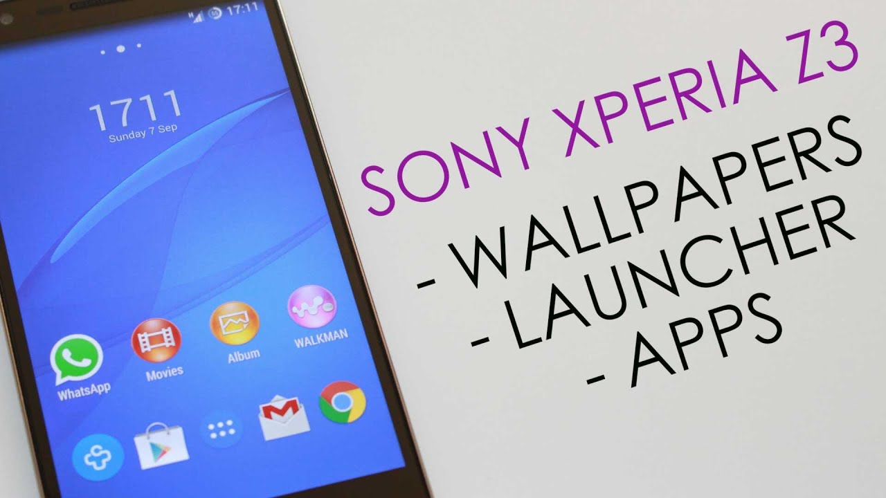 Sony Xperia Z3 Apps Wallpaper Launcher No Root Youtube