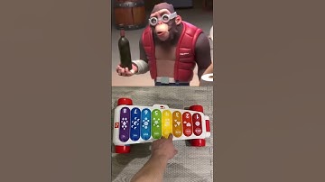 Hiwong Monkeys Song on Number Shape Letter Piano