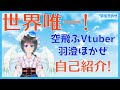 【自己紹介】世界唯一!!空飛ぶVTuberデビュー!【羽澄ほかぜ】