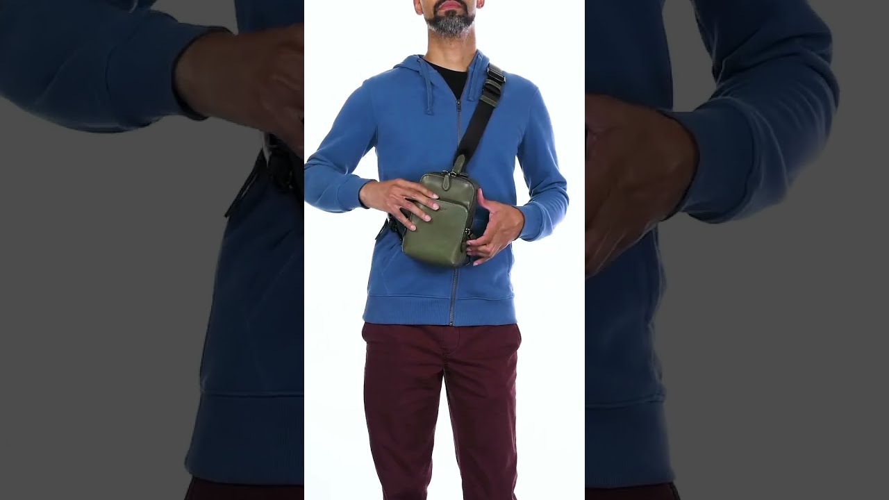 COACH Gotham Slingpack 13 in Sport Calf SKU: 9819887 - YouTube