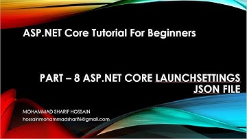 ASP.NET Core launchsettings json file | Part - 8