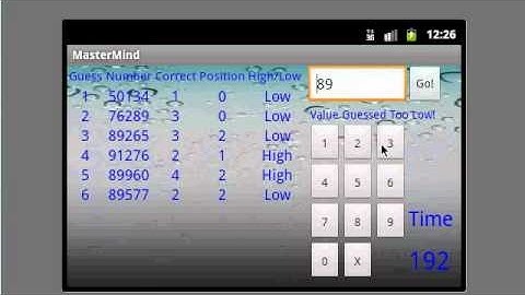 MasterMind Android App