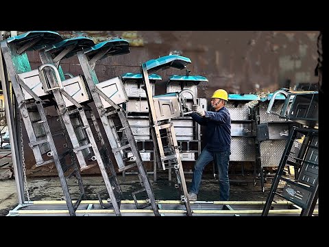 The process of mass production of electric tricycles, a professional motor vehicle factory