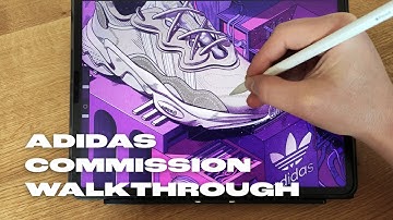 Making an artwork commission for adidas and handling a tight deadline