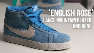 nike sb blazer low lance mountain english rose