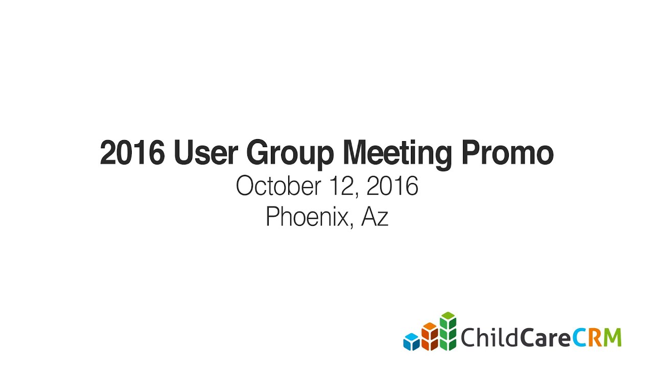 2016 User Group Promo