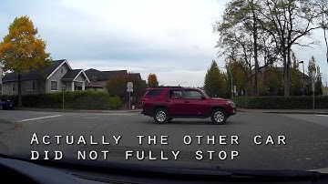 4-WAY-STOP: Driving Lesson / Practice