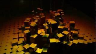 Field of cubes Cinema 4D animation HD
