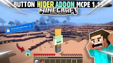 Button Hider Addon🔥For Minecraft Pe 1.19+ || Convert Mcpe Look Like Java Edition 😱||