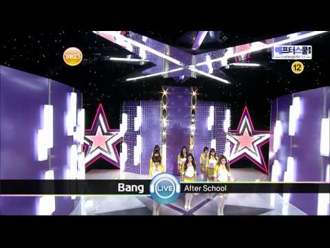 100411 After School - Let's Do It + Bang (Comeback Stage)