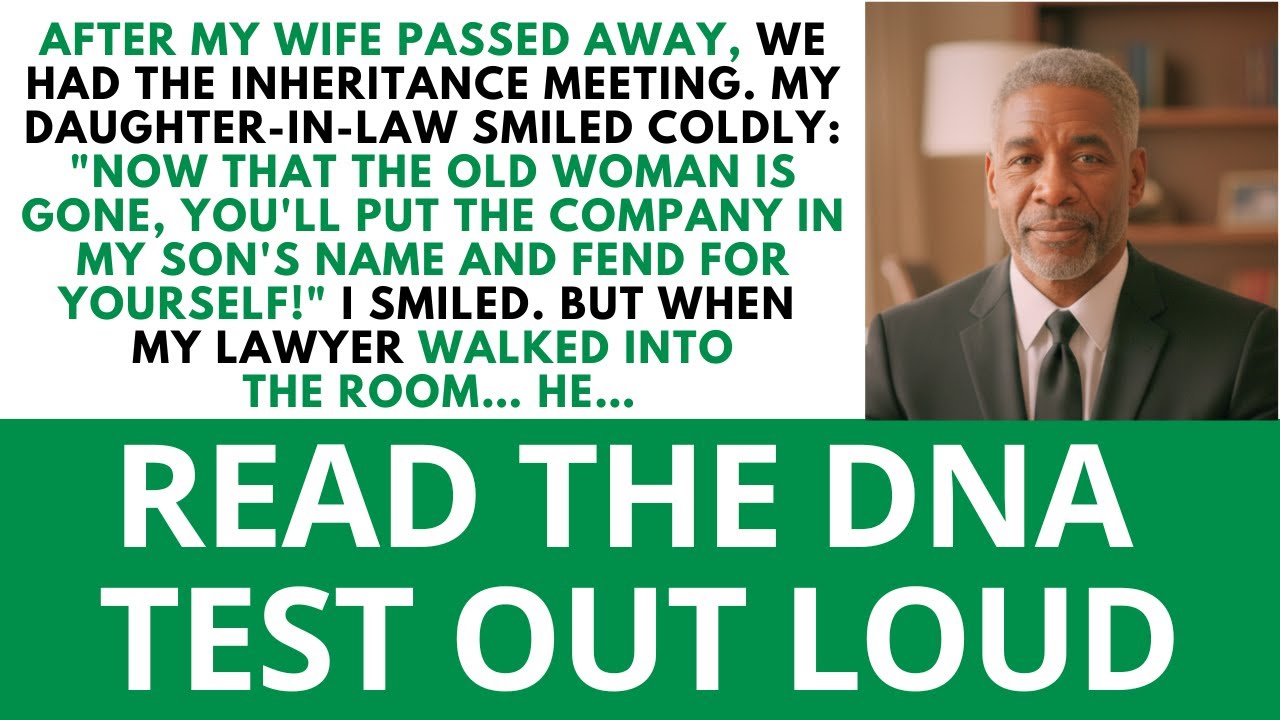 After My Wife Passed Away, We Had The Inheritance Meeting. My Daughter-In-Law Smiled Coldly Now!!