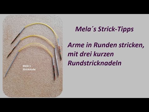 Video: Strickschule. Lektion 6. Italienischer Schlaufensatz - Stricknadeln, Schlaufen, Faden, Finger