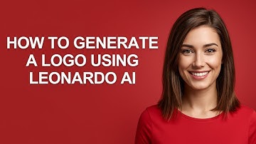 How to Generate a Logo Using Leonardo Ai - AshleyHowTo