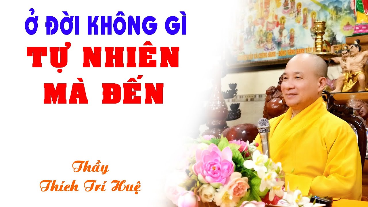 Ở ĐỜI KHÔNG GÌ TỰ NHIÊN MÀ ĐẾN. Thầy Thích Trí Huệ mới nhất 2023
