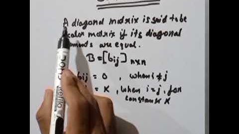 Scalar matrix definition and explanation with example #shorts #patelsirmathstricks