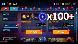 112 Premium Orbs & 3 Mega Orbs Marvel Strike Force