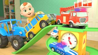 Tick Tock! Fire Truck &amp; Ambulance Hickory Dickory Dock | Lalafun Nursery Rhymes &amp; Kids Songs