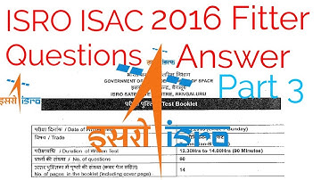 ISRO ISAC 2016 Fitter Questions And Answer In Tamil  |  Part 3