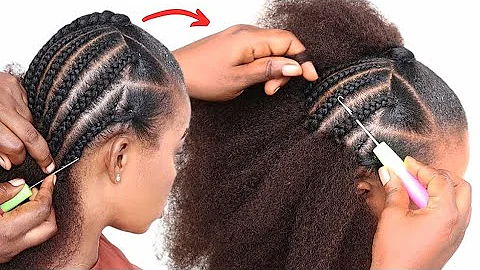 Natural Afro Kinky Crochet Hairstyle Using 100% Human Hair / Crochet Braids Ft QUEEN VIRGIN REMY