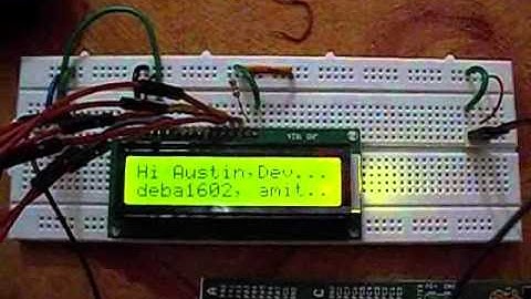 Display characters on an LCD using AVR - Atmega32 , JHD162A