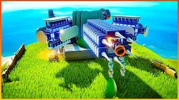 Machine vs Building #022 🚧 VEHICLE RAILGUN Instruments of Destruction