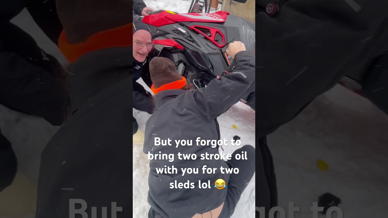 No two stroke? #twostroke #snowmobile #skidoo #sledding #sledders #abitibibasecamp