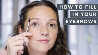 How to fill in patchy eyebrows | Makeup tutorial | Well+Good screenshot 1