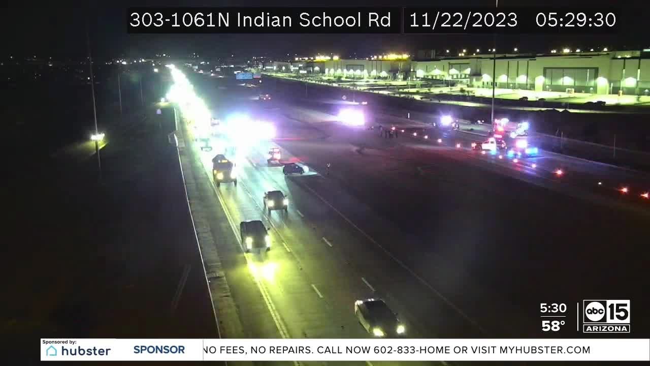 Motorcyclist hurt in crash along Loop 303 in the West Valley - YouTube