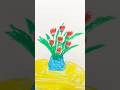 Paint a simple but interesting flower picture. #art #drawing