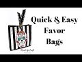 Quick & Easy Favor Bags Trick or Treat