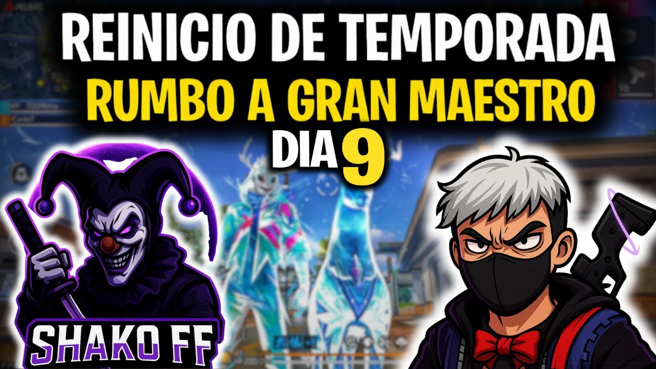 REINICIO DE TEMPORADA DIA 9 - SUBIENDO A GRAN MAESTRO 🎅❤️ | EL REY DEL AWM 🐐🇦🇷 | FREE FIRE