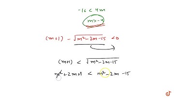 If both roots of the equation `x^2-(m+1)x+(m+4)=0` are negative then m equals