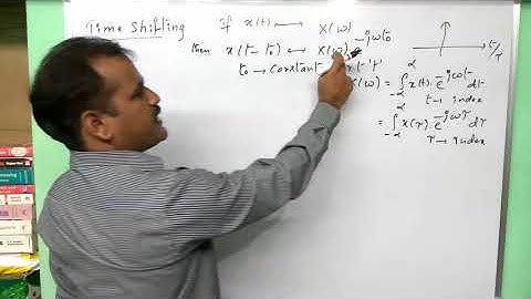 Fourier transform - time shifting property - proof - signals and systems