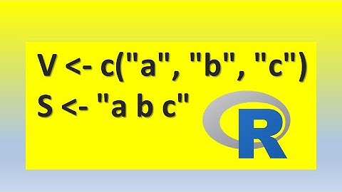 How to convert a vector to a string of one element in R