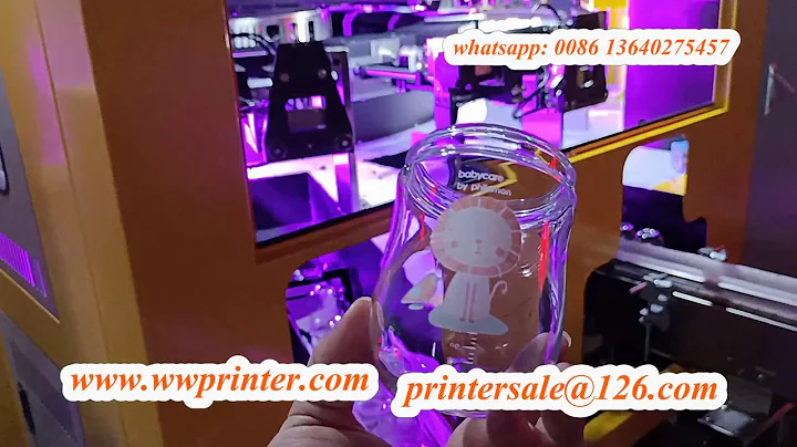 Auto Baby Bottle Container Screen printer LED UV Printing CNC06