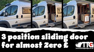 Add an extra door stop position, on Ducato Boxer or Relay sliding door, spending almost nothing!