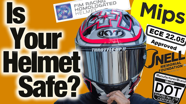 THIS COULD SAVE YOUR LIFE - Helmet ratings Explained - DOT, ECE, SNELL, FIM, MIPS