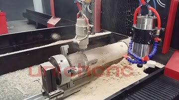 cnc router machine with rotary axis