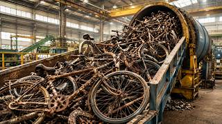 Inside the Bicycle Frame Factory | From Rusted Bicycles to Brand-New Steel Frames