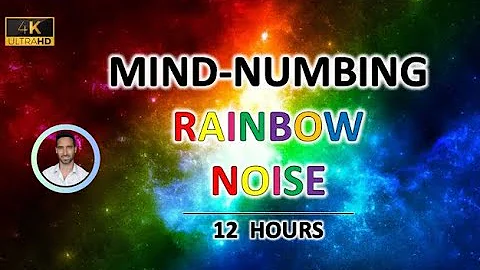 Mind-numbing Rainbow Noise (12 Hours) BLACK SCREEN - Study, Sleep, Tinnitus Relief and Focus