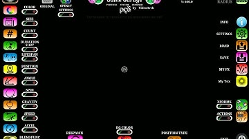 Game Garage • Particle System Designer (beta), Demo #1. A Visual Design Studio by VideoArch.
