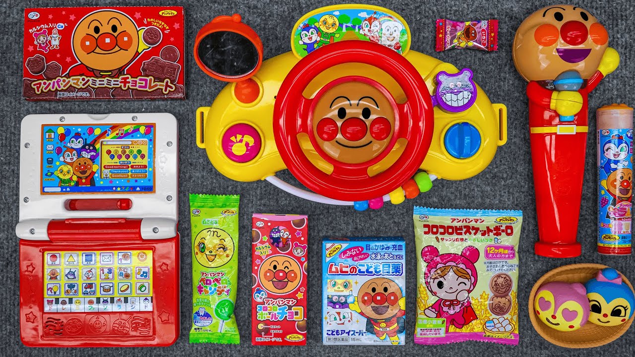✨アンパンマンキャンディコレクション🍬🍫開けると気持ちいい🍭お菓子、ソーダ、ASMRおもちゃ😊アンパンマンキャンディ✨