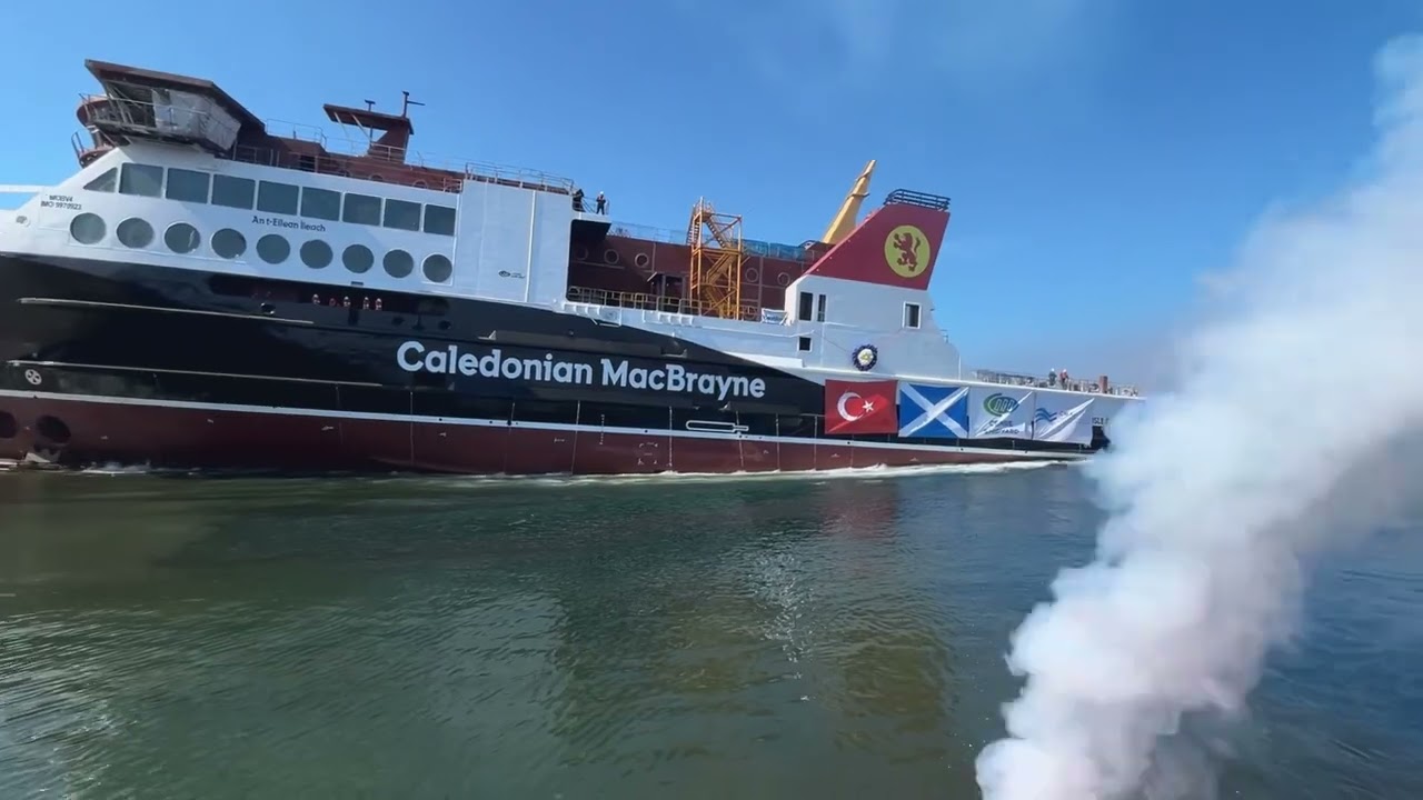 MV Isle of Islay launch at Cemre