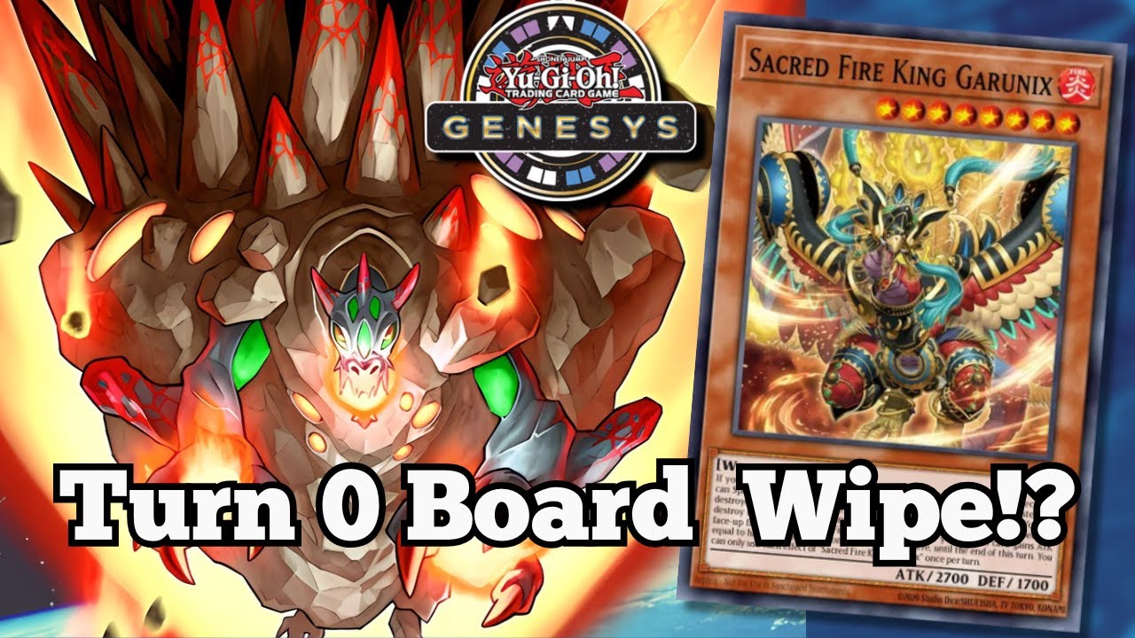 Сломанная карта Огненного Короля Джуррака на нулевом ходу! Yu-Gi-Oh! GENESYS