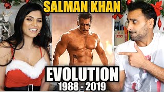SALMAN KHAN EVOLUTION (1988 - 2019) REACTION!! | Magic Flicks