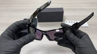 Oakley Oil-Rig OO9081 03-460 Polished Black-Warm Gray Sunglasses