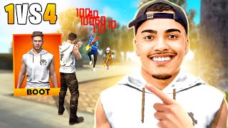 FINGI SER INICIANTE E SURPREENDI A TODOS SOLO VS SQUAD - FREE FIRE