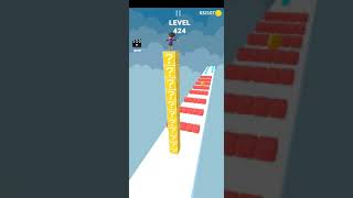 Cube stacker 3D Game level 424 #short screenshot 5